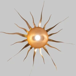 Lampada da soffitto a incasso SUN con foglia d'oro di Luca Bussacchini