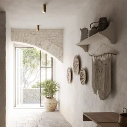 Lampada da soffitto in ottone Girasoli