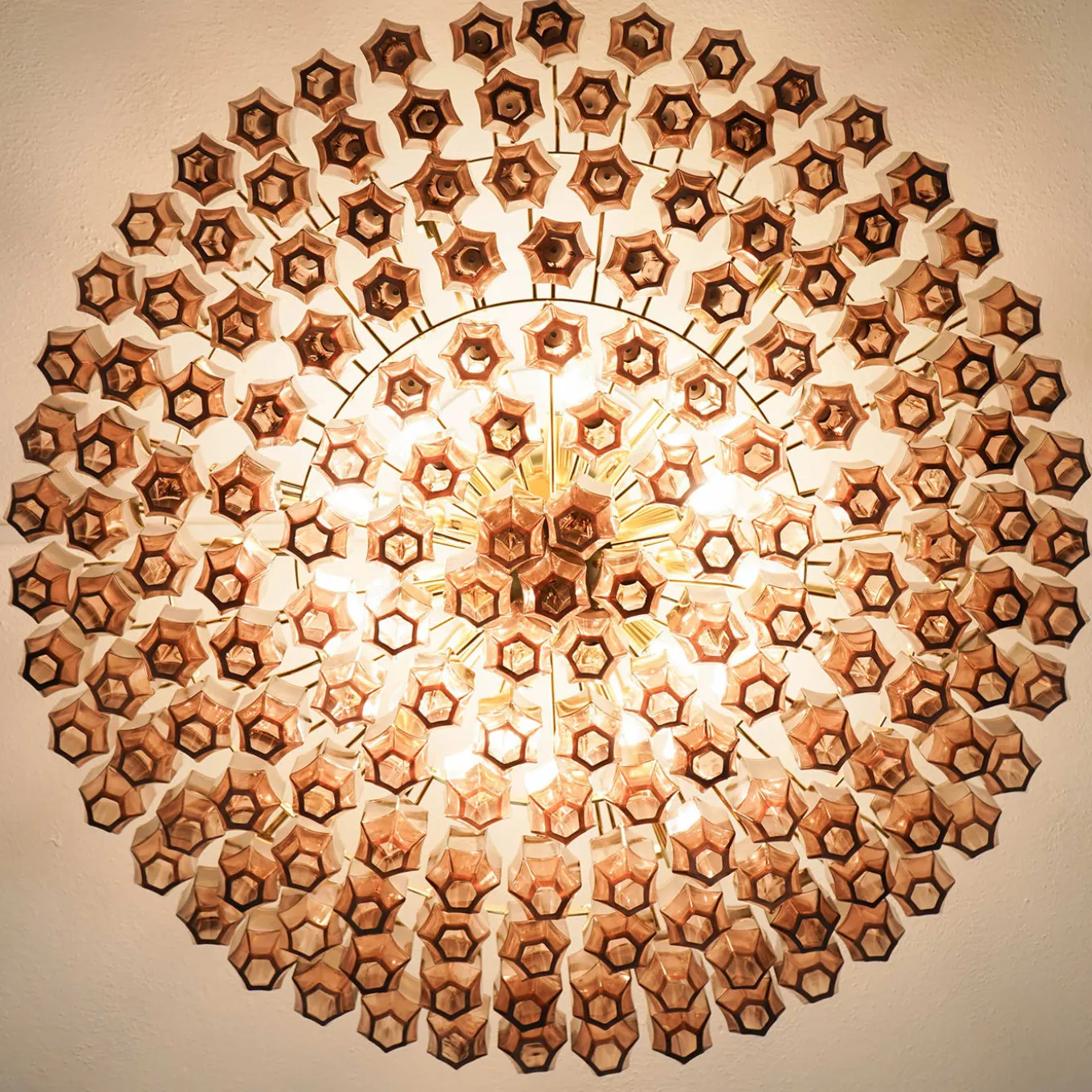 Lampada da soffitto in vetro ametista Prismatico