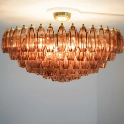 Lampada da soffitto in vetro ametista Prismatico