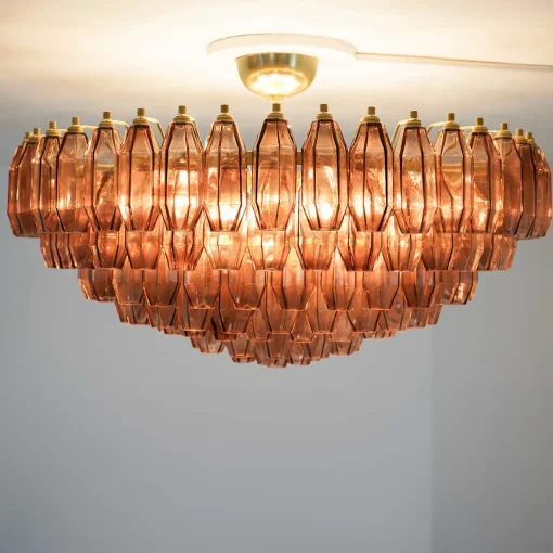 Lampada da soffitto in vetro ametista Prismatico
