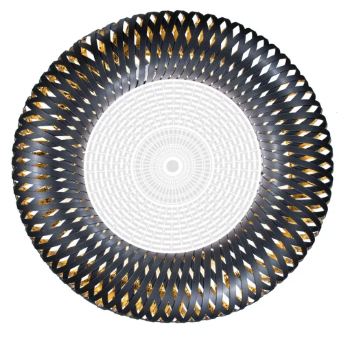 Lampada da soffitto nera Kalatos