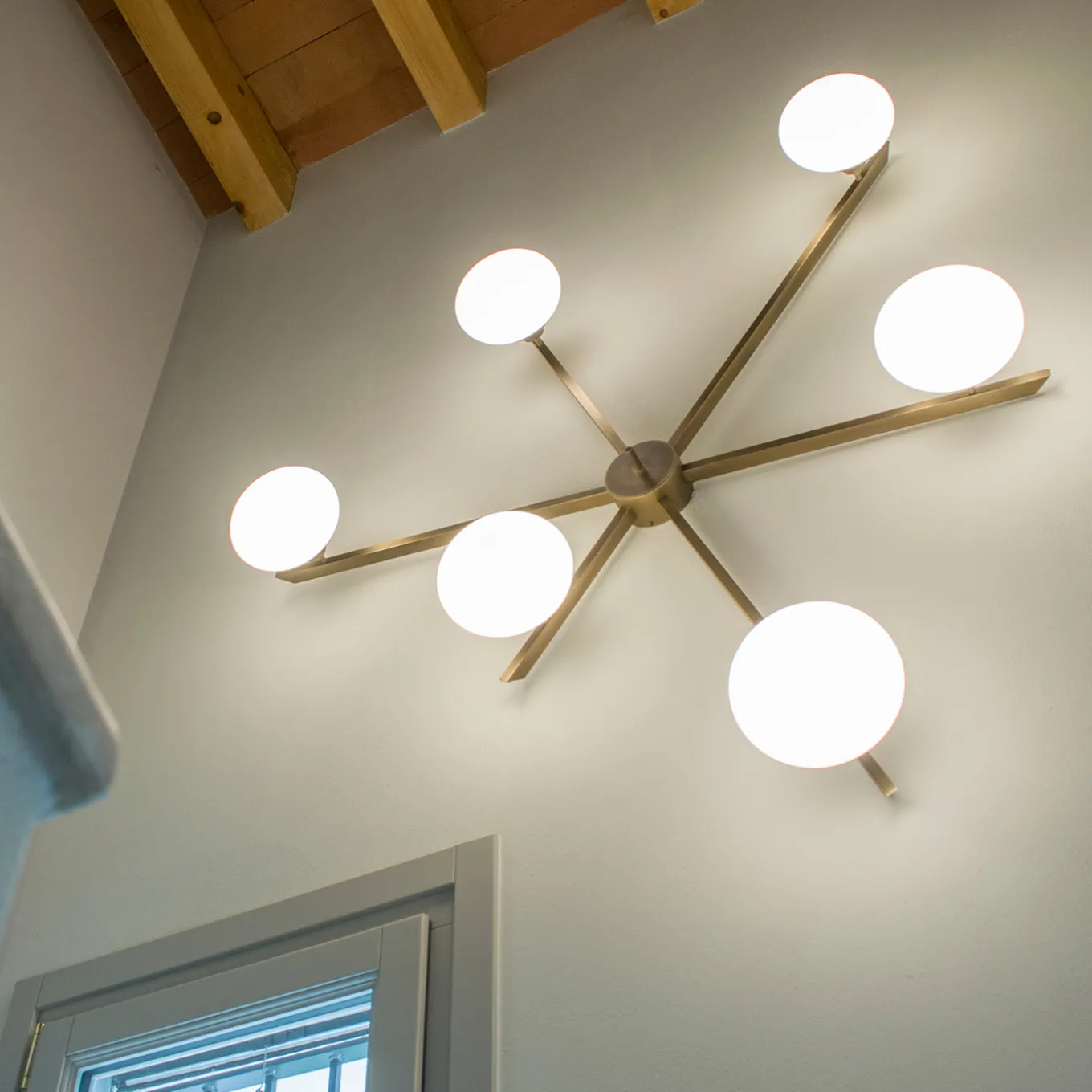 Lampada da soffitto STELLA in bronzo di Luca Bussacchini