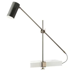Lampada da tavolo a clip Kursa in ottone