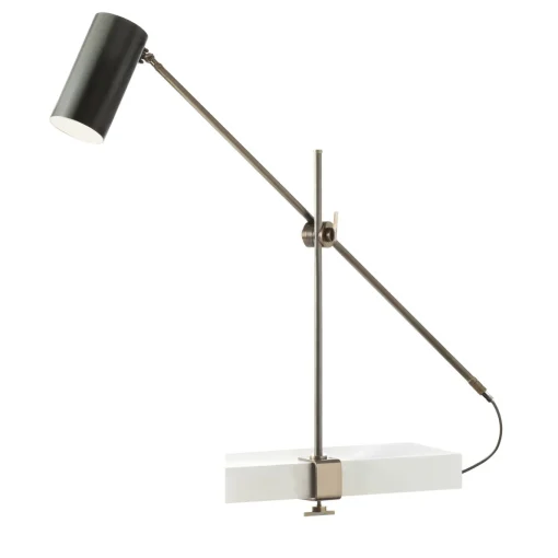 Lampada da tavolo a clip Kursa in ottone
