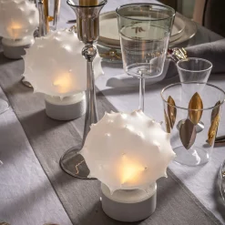 Lampada da Tavolo a LED Media in Vetro Trilli Riccio