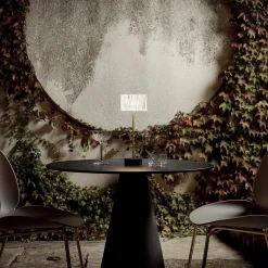 Lampada da tavolo Accordéon Battery Black Prisma di Marc Sadler