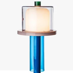 Lampada da tavolo Bhusanam di Ettore Sottsass