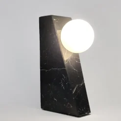 Lampada da tavolo Dieus S Wireless Nero Marquina