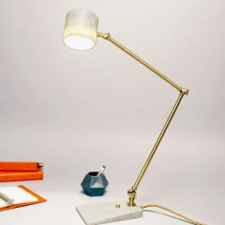 Lampada da tavolo "Flamingo" in marmo di Carrara