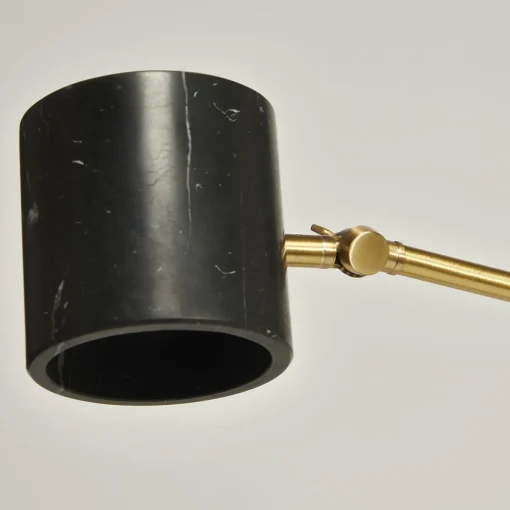 Lampada da tavolo "Flamingo" in marmo nero Marquinha