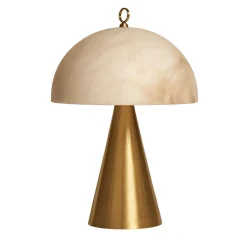 Lampada da tavolo "Funghetto" in ottone satinato A