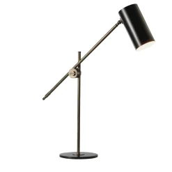 Lampada da tavolo Kursa in ottone bronzato
