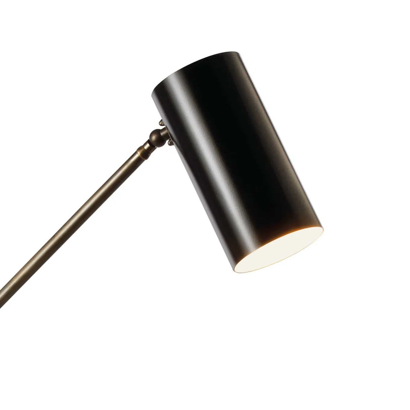 Lampada da tavolo Kursa in ottone bronzato