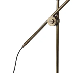 Lampada da tavolo Kursa in ottone bronzato