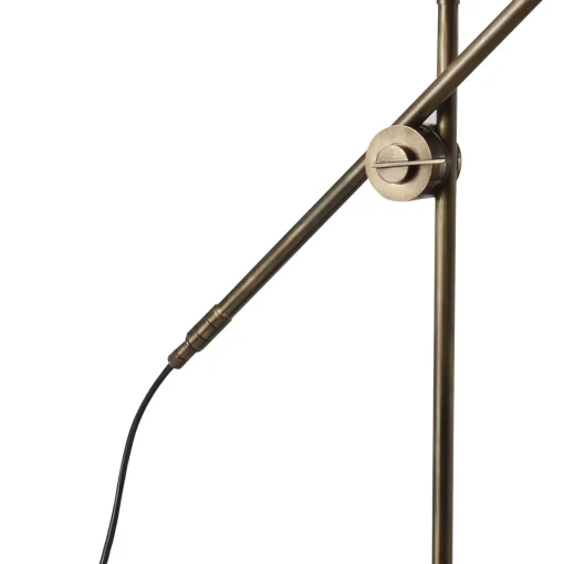 Lampada da tavolo Kursa in ottone bronzato