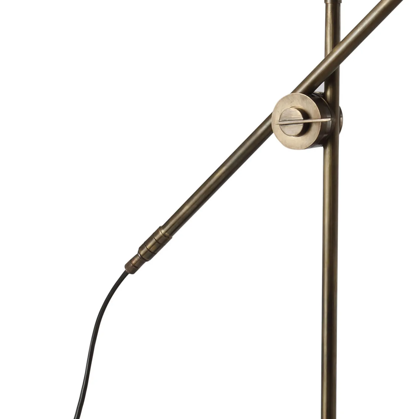 Lampada da tavolo Kursa in ottone bronzato