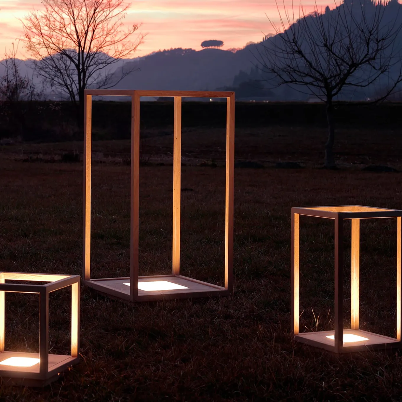 Lampada da tavolo Lantern Cube