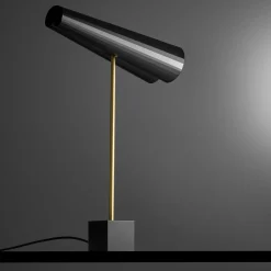 Lampada da tavolo nera a 2 luci Wall-y di Michele Reginaldi