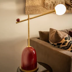 Lampada da tavolo Pins Burgundy