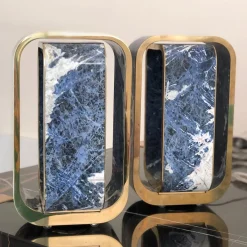 Lampada da tavolo Romeo e Giulietta blu