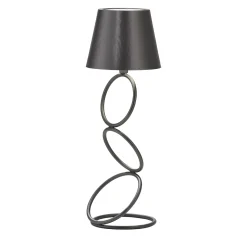 Lampada da tavolo senza fili in ottone placcato titanio Nembus di Itamar Harari