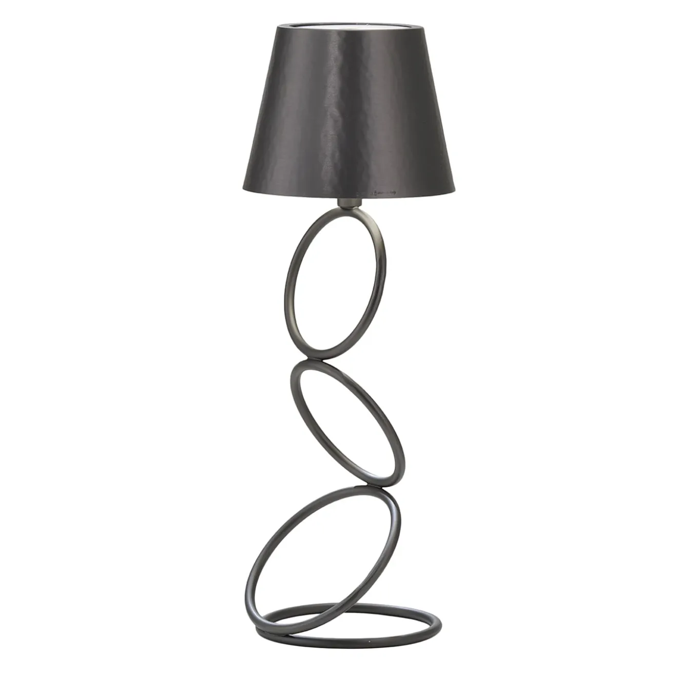 Lampada da tavolo senza fili in ottone placcato titanio Nembus di Itamar Harari