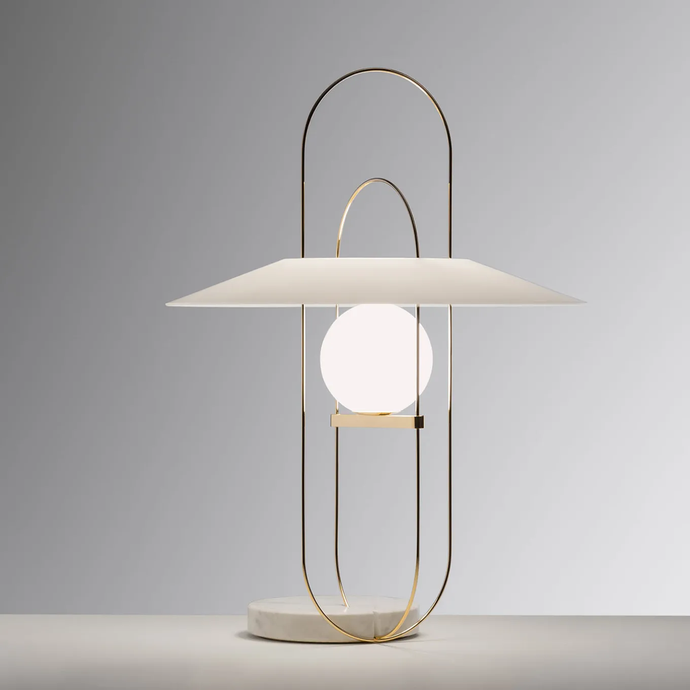 Lampada da tavolo Setareh White di Francesco Librizzi
