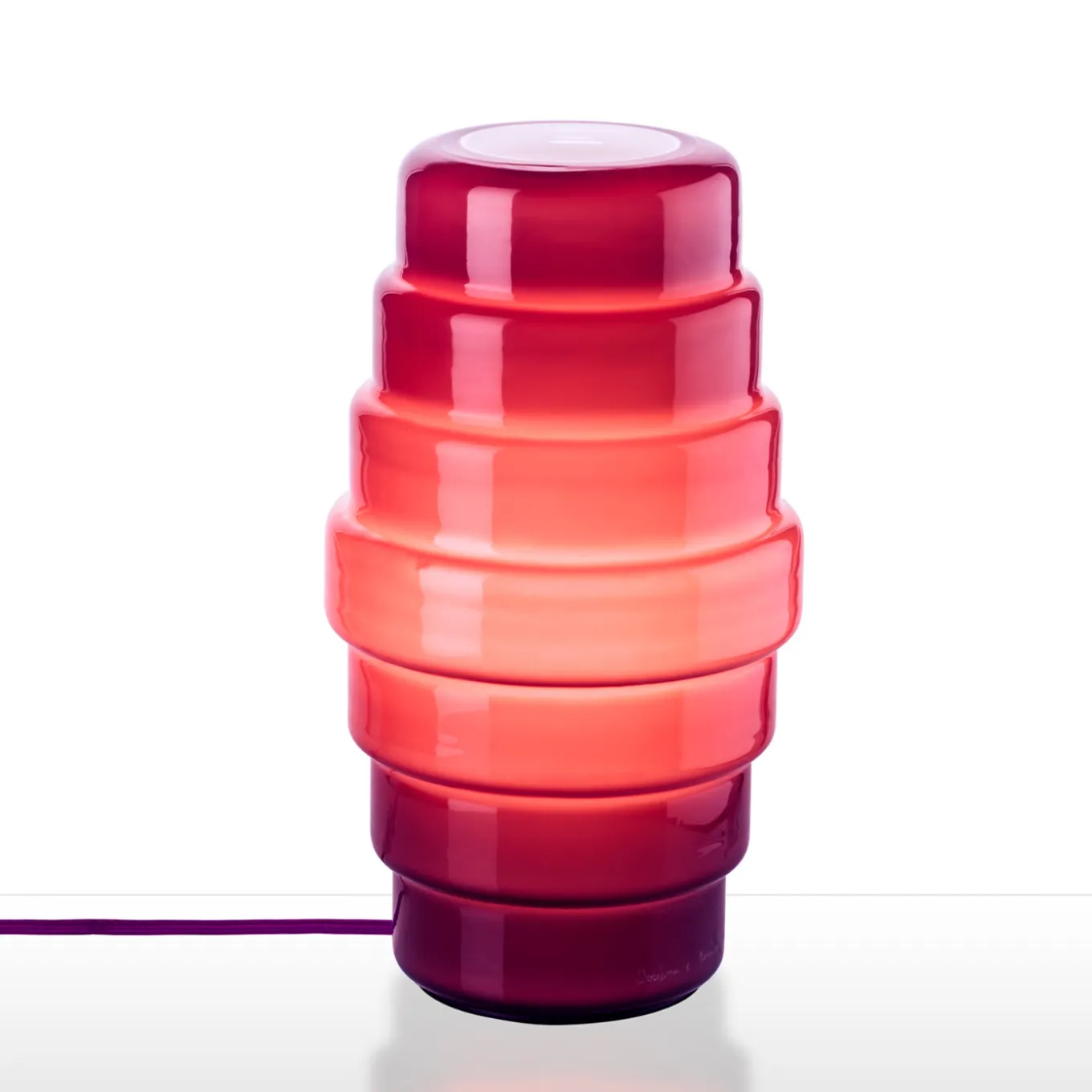 Lampada da tavolo Zoe Purple di Doriana e Massimiliano Fuksas