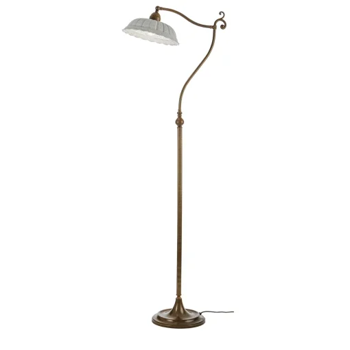 Lampada da terra Anita in ottone e ceramica