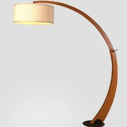Lampada da Terra Arco in Legno di Faggio