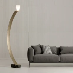 Lampada da terra Balestra bianca