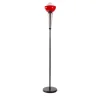 Lampada da terra Cioppo PT in vetro rosso