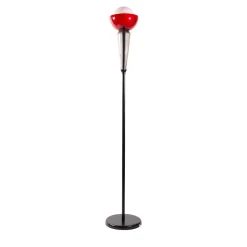 Lampada da terra Cioppo PT in vetro rosso