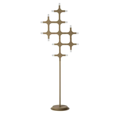 Lampada da terra Galaxy in metallo Beige