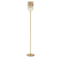 Lampada da Terra Hanami in oro satinato