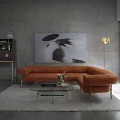 Lampada da terra in ottone Dusk Dawn di Branch