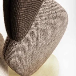 Lampada da terra in tessuto marrone grande Zen