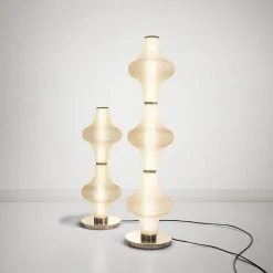 Lampada da terra in vetro a 2 luci Baker Street Muse