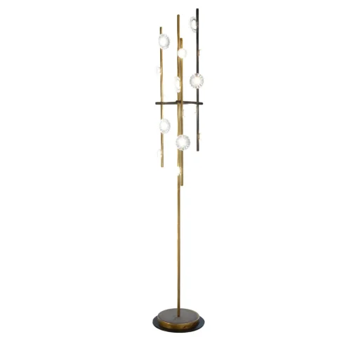 Lampada da terra in vetro Flower Miu