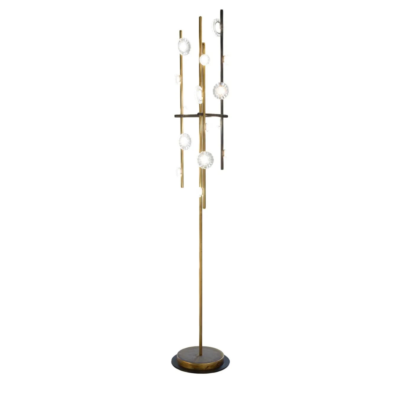 Lampada da terra in vetro Flower Miu