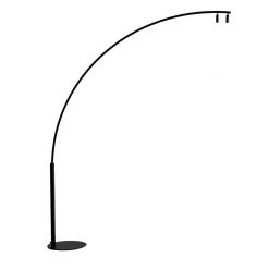 Lampada da terra Iris nera