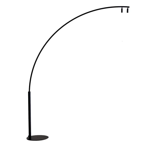 Lampada da terra Iris nera