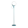 Lampada da terra Loop in metallo blu opaco