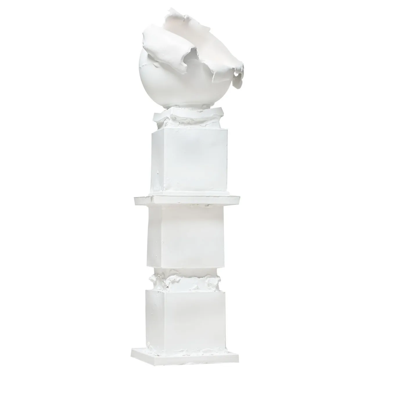 Lampada da terra Marostica+Marostica+Marostica+Cassola Merz in ceramica bianca