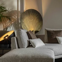 Lampada da terra Nimbo in metallo bronzeo spazzolato