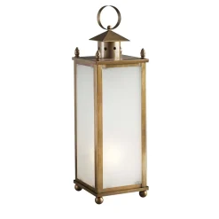 Lampada da terra per esterni in ottone