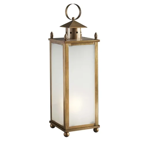 Lampada da terra per esterni in ottone