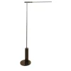 Lampada da terra ricaricabile Linea Nera in acciaio