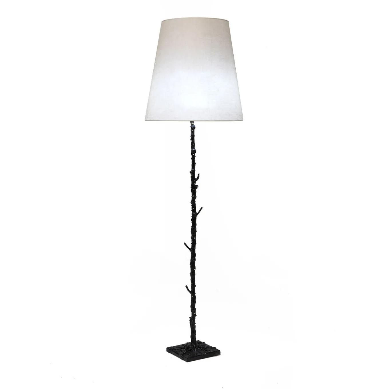 Lampada da terra Rosa Rosae in bronzo di Carlo Rampazzi